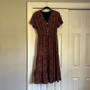 NEVER WORN-M- Pretty Garden MIDI dress